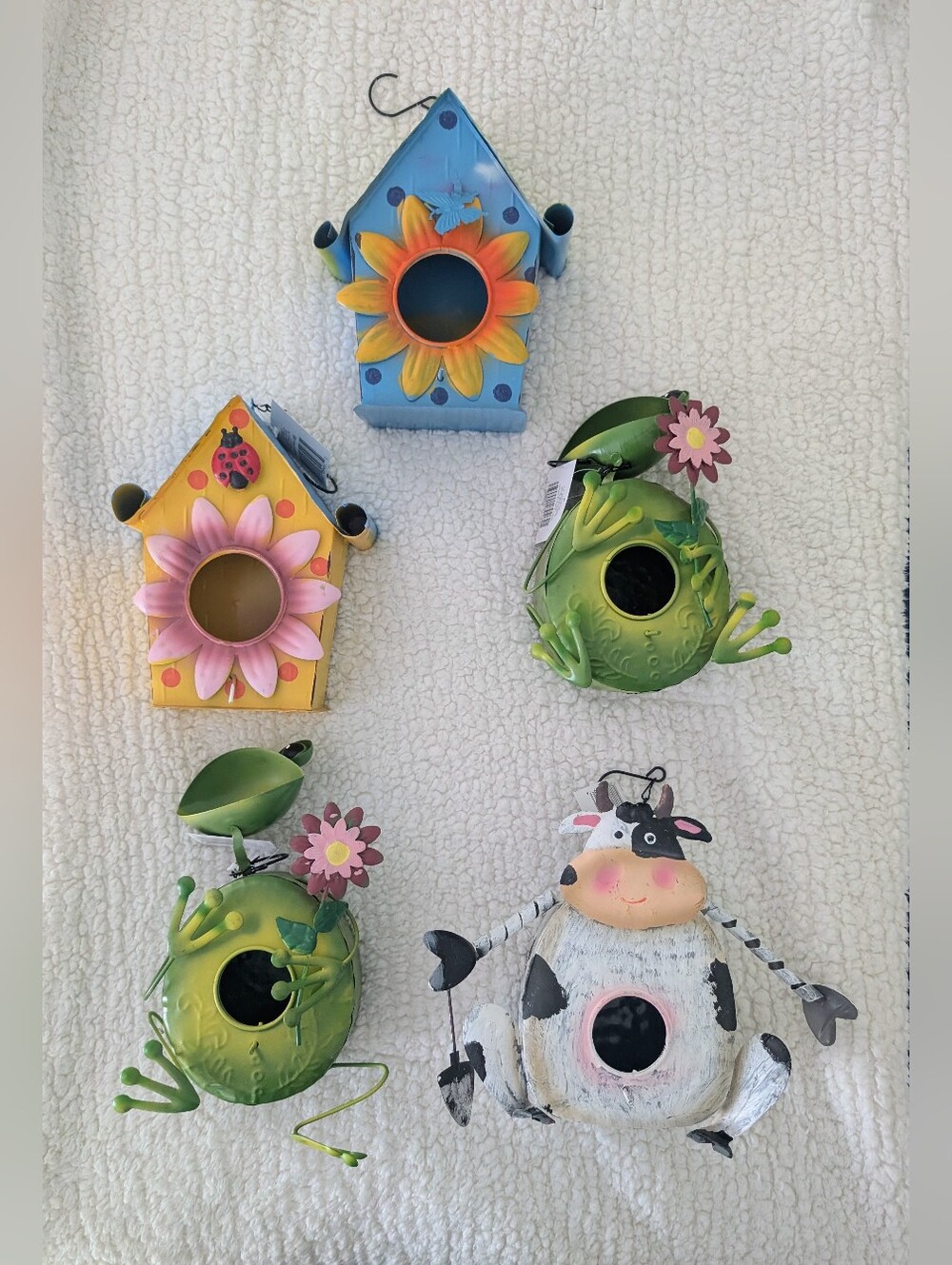 Metal Decorative Birdhouses (5) | NWT